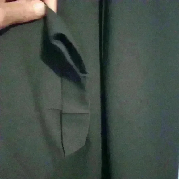 Eddie Bauer women's petite a reverse-fit trousers dark gray polyester - Picture 4 of 6